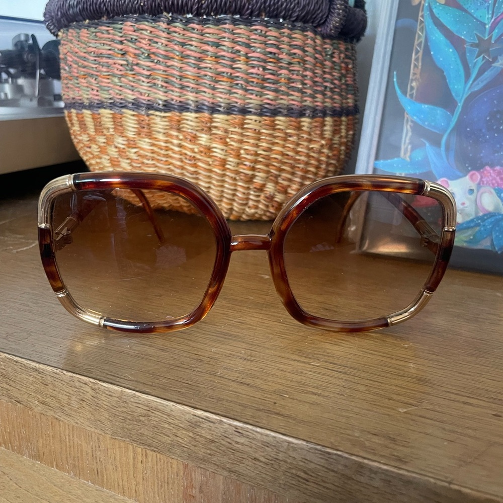 Brown Tortoiseshell Oversized Sunglasses